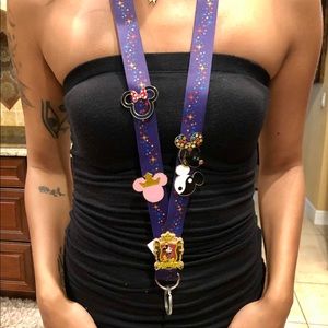 Disney Star Lanyard with Cloisonné Pins